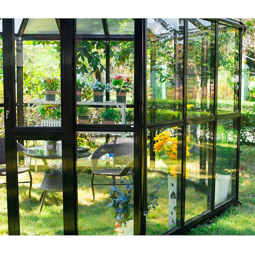Stiklinis šiltnamis - stiklinė oranžerija „142-2-1“ (10m²) - Image 6