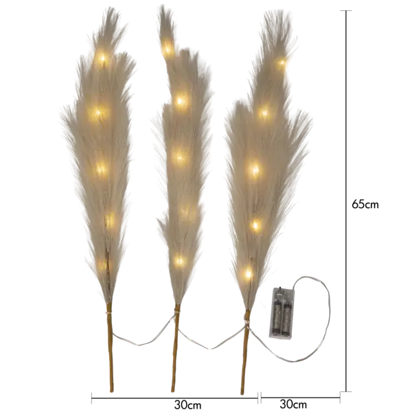 Dekoratyvinių LED šakelių komplektas „Plumes“ - Image 8