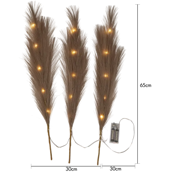 Dekoratyvinių LED šakelių komplektas „Plumes“ - Image 8