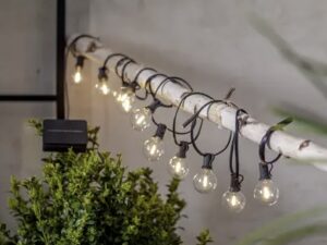 Terasinės lemputės su saulės baterija „Globus Mini“