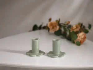 Porcelianinių žvakidžių komplektas „Bloom“