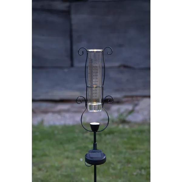 LED saulės žibintas su lietaus matuokliu „Pluvio“ - Image 2