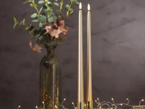 LED žvakių komplektas „Flamme Metal“