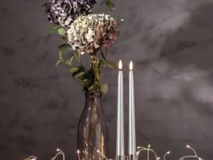 LED žvakių komplektas „Flamme Metal“