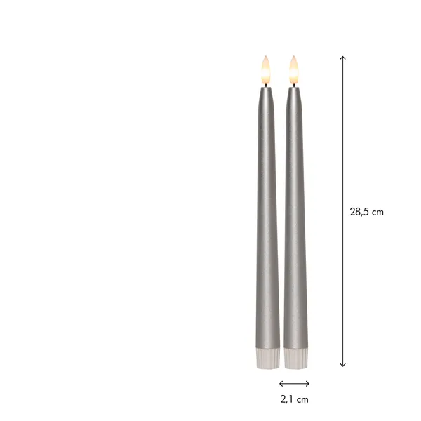 LED žvakių komplektas „Flamme Metal“ - Image 6
