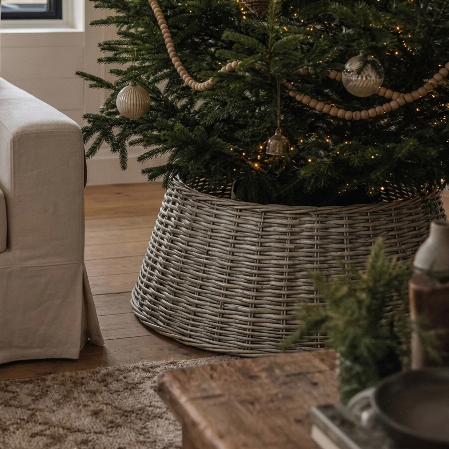 Kalėdinės eglutės kojų uždengimas „Santes Beige“