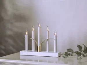 Medinė LED žvakidė „Lilja“