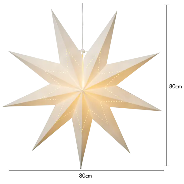 Popierinė žvaigždė su LED maitinimu „Lysa“ - Image 4