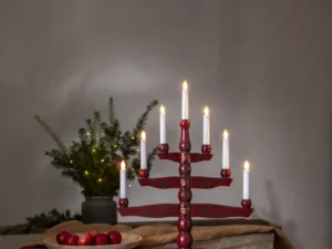 Medinė LED žvakidė „Tradition“