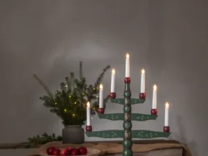 Medinė LED žvakidė „Tradition“