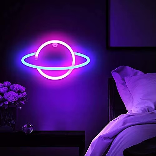 LED neoninis ženklas „Saturn“