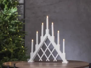 Medinė LED žvakidė „Rut“