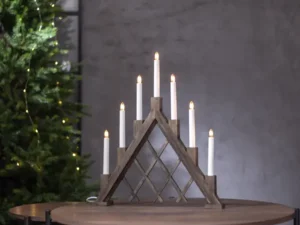 Medinė LED žvakidė „Rut“
