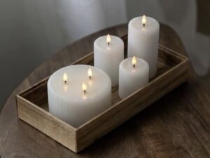LED žvakių komplektas „Flamme Silma“