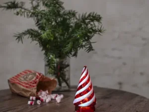 Kalėdinė stiklinė dekoracija „Candy Tree“
