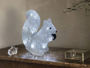 Akrilinė LED dekoracija „Cozy Squirrel“