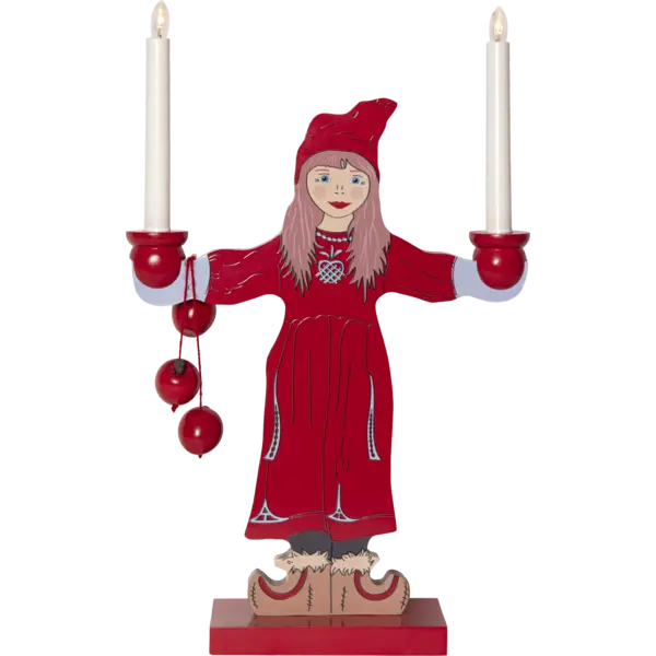 Medinė LED žvakidė „Sundborn“ - Image 4