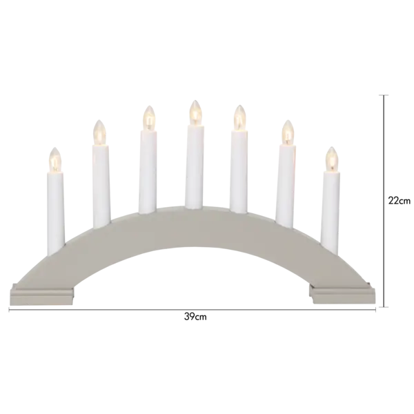 Medinė LED žvakidė „Bea“ - Image 4