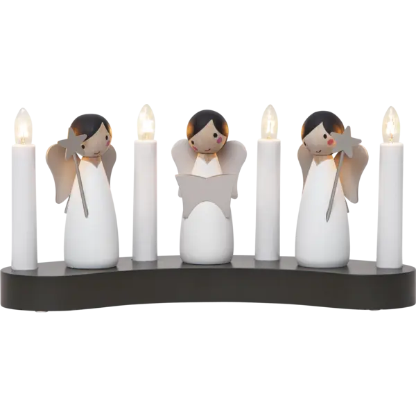 Medinė LED žvakidė „Angel Choir“ - Image 5