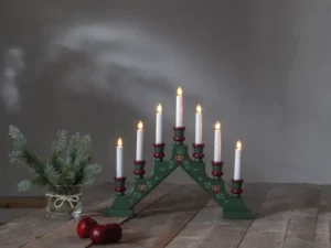 Medinė LED žvakidė „Sara“