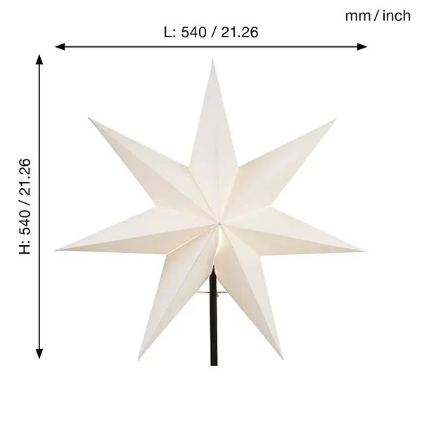 Popierinė žvaigždė „Frozen“ - Image 3