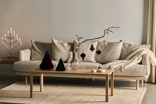 Medinė LED žvakidė „Pine White Washed“ - Image 4