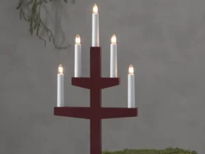 Medinė LED žvakidė „Trapp“