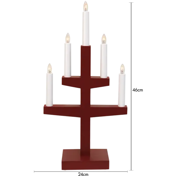 Medinė LED žvakidė „Trapp“ - Image 8