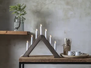 Medinė LED žvakidė „Jarve“