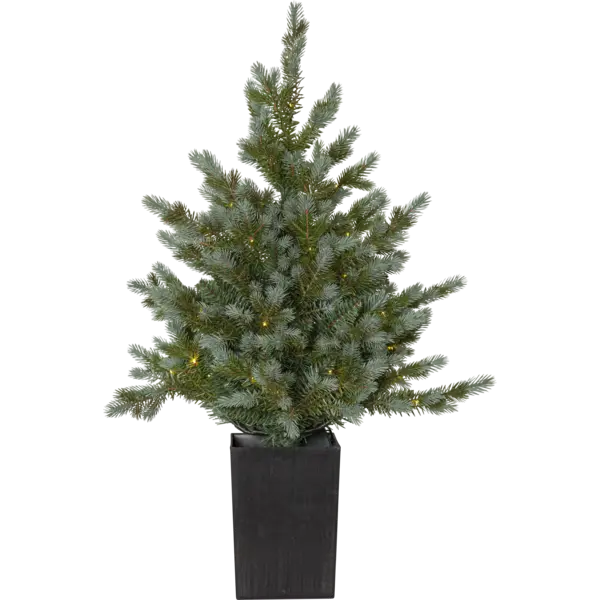 Dirbtinė eglutė vazonėlyje su LED apšvietimu „Greyland“ 95cm - Image 7