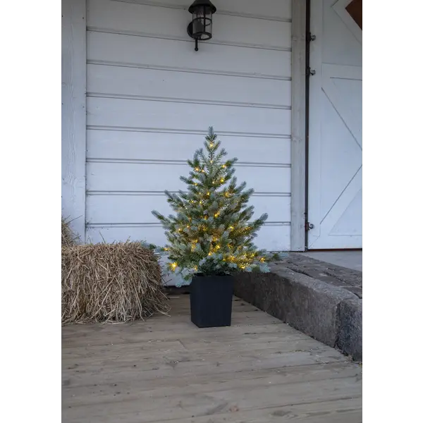 Dirbtinė eglutė vazonėlyje su LED apšvietimu „Greyland“ 95cm - Image 5