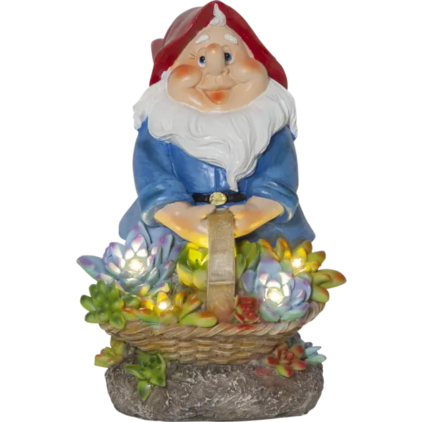 Dekoratyvinis sodo šviestuvas su saulės baterija „Gnomy“ - Image 6