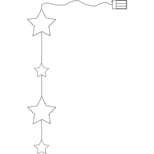 Šviečianti dekoracija „Dew Drop Stars“ - Image 9