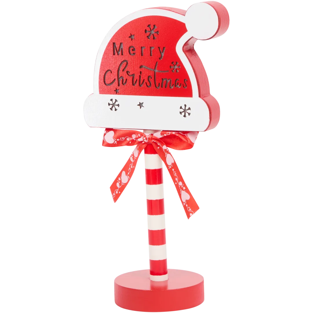 Dekoratyvinis medinis ženklas „Merry Christmas“ - Image 2