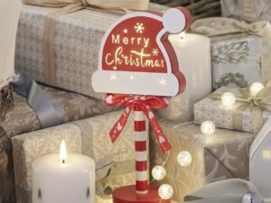 Dekoratyvinis medinis ženklas „Merry Christmas“