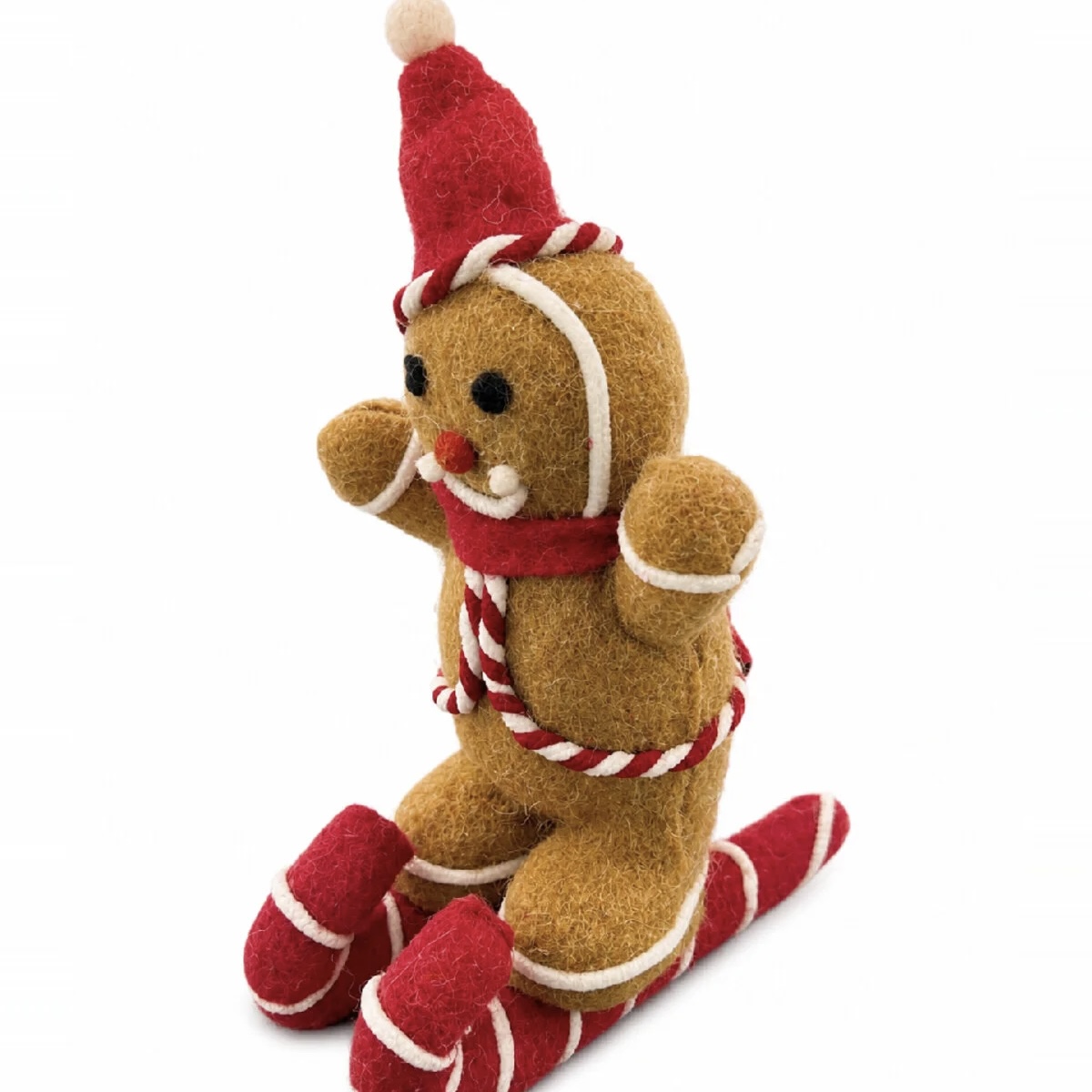 Kalėdinė veltinė dekoracija „Ginger Ski“ - Image 2