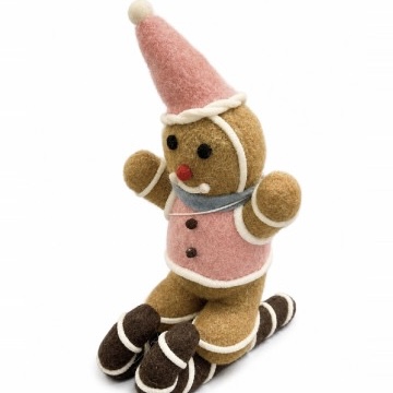 Kalėdinė veltinė dekoracija „Ginger Ski“ - Image 2