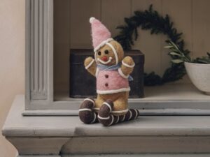 Kalėdinė veltinė dekoracija „Ginger Ski“