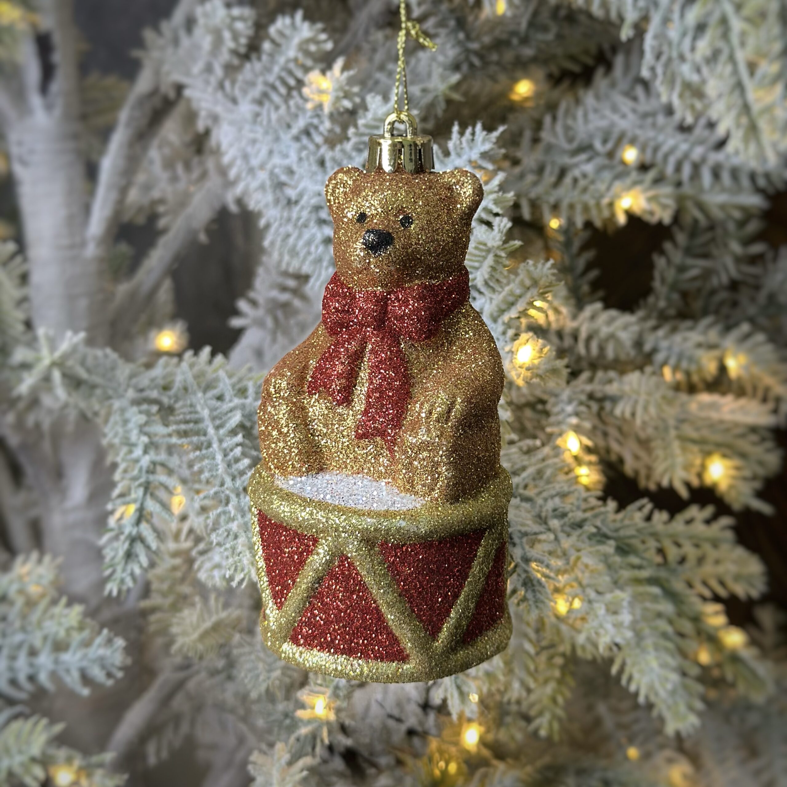 Eglutės žaisliukas „Drummer Bear“